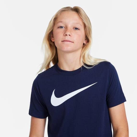 Nike Unisex Kinder Y Nk Df Park20 Tee Hbr T-Shirt, Obsidian/White, 11 Jahre EU