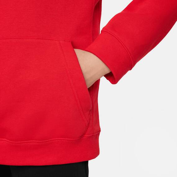 Nike Jungen Park 20 Kapuzenpullover, Universität Rot / Weiß, S EU