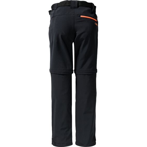 CMP Jungen Hose Zip Off Hose,Anthrazit-Flash-Orange,128