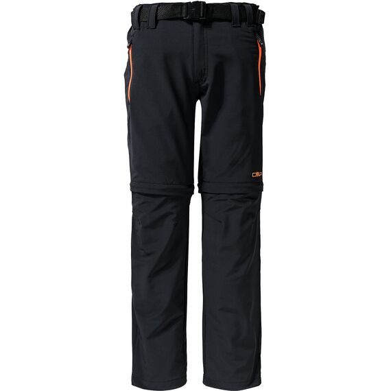 CMP Jungen Hose Zip Off Hose,Anthrazit-Flash-Orange,128