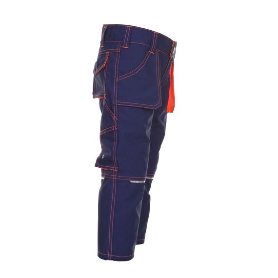 Planam Größe 98/104 Kinder Junior Bundhose Marine orange Modell, 6111098