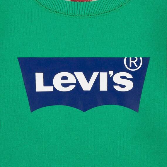 Levi's Jungen Sweatshirt mit Fledermausärmeln und Rundhalsausschnitt, hellgrün, 14 Jahre