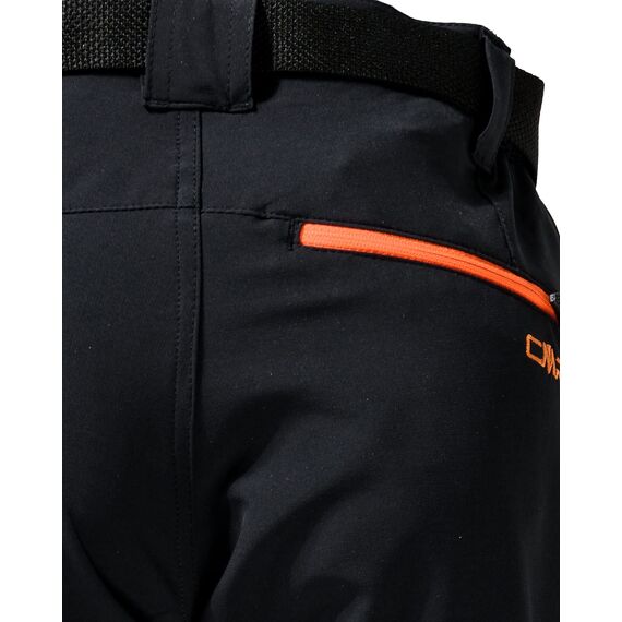 CMP – F.LLI Campagnolo Jungen Hose Zip Off Wanderhose, Antracite-Flash Orange, 152, 3T51644