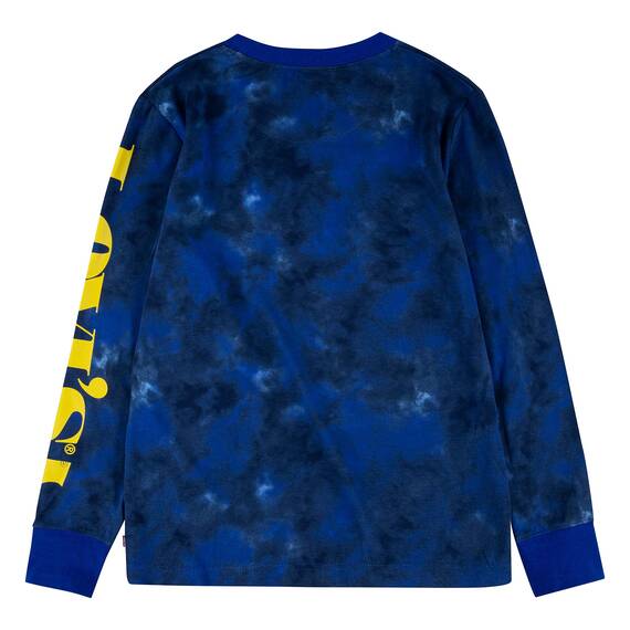 Levi's Langärmeliges T-Shirt mit Fledermausärmeln für Jungen, Webblau, 3 Jahre