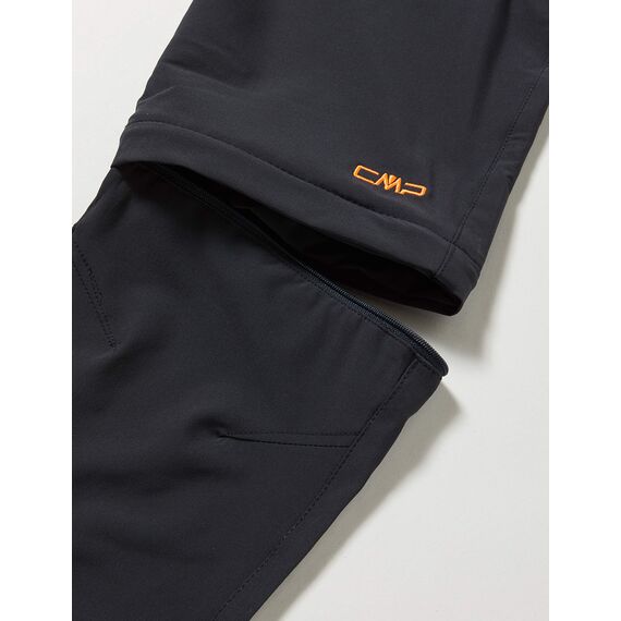 CMP – F.LLI Campagnolo Jungen Hose Zip Off Wanderhose, Antracite-Flash Orange, 176, 3T51644