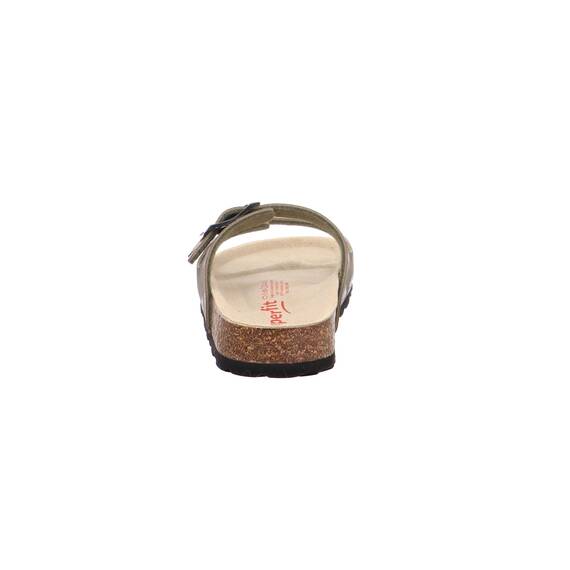 superfit Fussbettpantoffel, Hausschuhe für Kinder und Jugendliche, Grün 7030, 33 EU