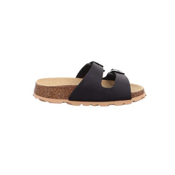 Superfit Jungen Fussbettpantoffel Hausschuhe 0-800111 Pantoffeln, Schwarz 0000, 36 EU