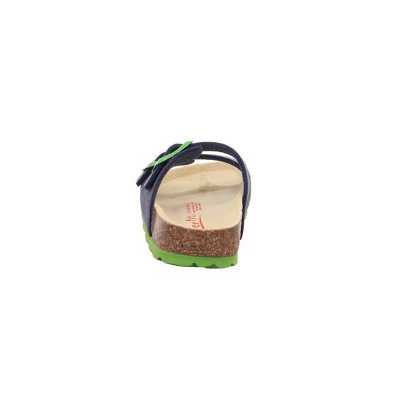 Superfit Fussbettpantoffel Hausschuhe 0-800111 PantoffelnBlau Grün 820033 EU Jungen