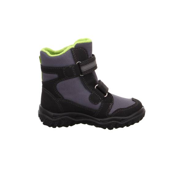 Superfit Jungen HUSKY warm gefütterte Gore-Tex Schneestiefel, Schwarz (Schwarz (Schwarz/Grün 03)), 28 EU