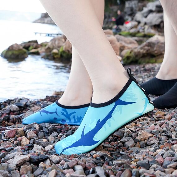 JOTO Wasserschuhe für Damen Herren Kinder, Unisex Badeschuhe Strandschuhe Quick-Dry Schnelltrockend Aquaschuhe Schwimmschuhe Surfschuhe Barfuß Schuhe