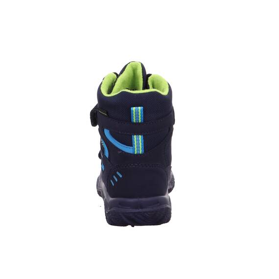 Superfit Jungen HUSKY warm gefütterte Gore-Tex Schneestiefel, BLAU/GRÜN 8000, 30 EU