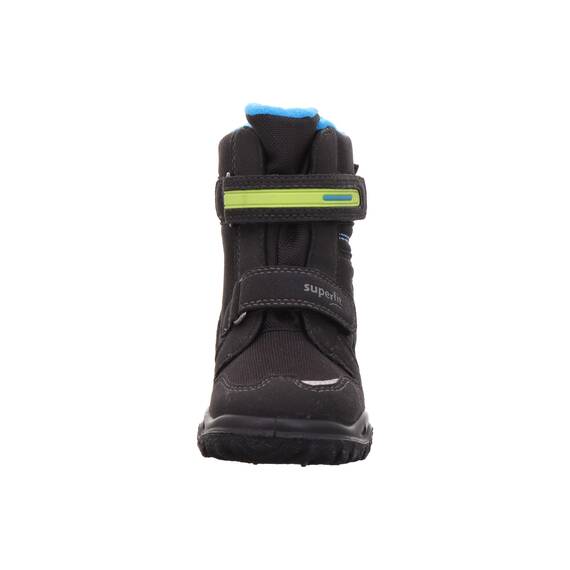 Superfit 3-09080 Kinder Jungen Gore-TEX® Winterstiefel aus Velourslederimitat, Groesse 33, schwarz/türkis