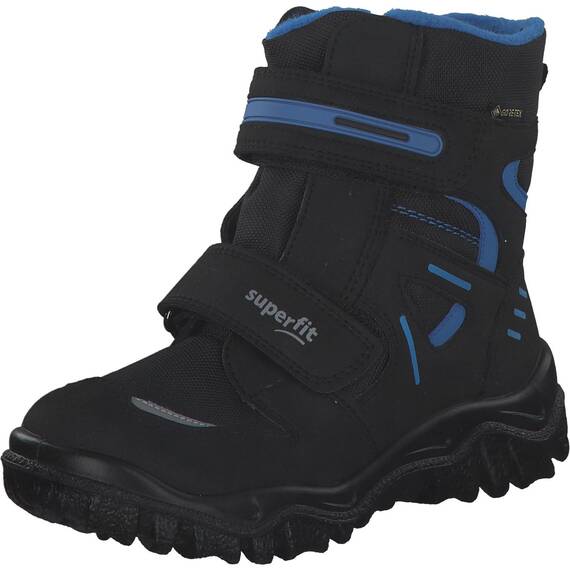 Superfit Jungen HUSKY Boot, Schneestiefel, SCHWARZ/BLAU 0000, 33