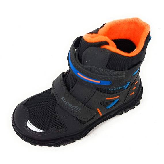 Superfit Jungen Husky Warm foret Gore-tex Schneestiefel, Grau Orange 2000, 32 EU