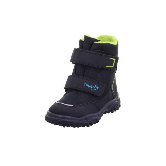 Superfit Jungen HUSKY warm gefütterte Sympatex Schneestiefel, BLAU/HELLGRÜN 8000, 36 EU