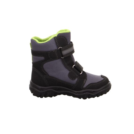Superfit Jungen HUSKY warm gefütterte Gore-Tex Schneestiefel, Schwarz/Grün (Black/Green 0300), 31 EU