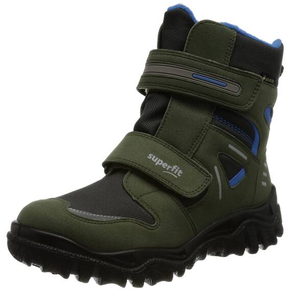 Superfit Jungen HUSKY warm gefütterte Gore-Tex Schneestiefel, GRÜN/BLAU 7000, 39 EU