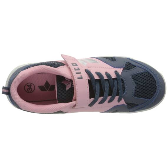 Lico Unisex Kinder Sport Vs Hallenturnschuhe, Grau Rosa, 30 EU