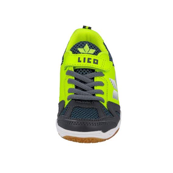 Lico Sport VS Unisex Kinder Hallenturnschuh, Anthrazit/ Lemon, 29 EU