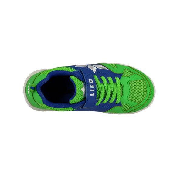 Lico Sport VS Unisex Kinder Hallenturnschuh, Grün/ Blau, 30 EU