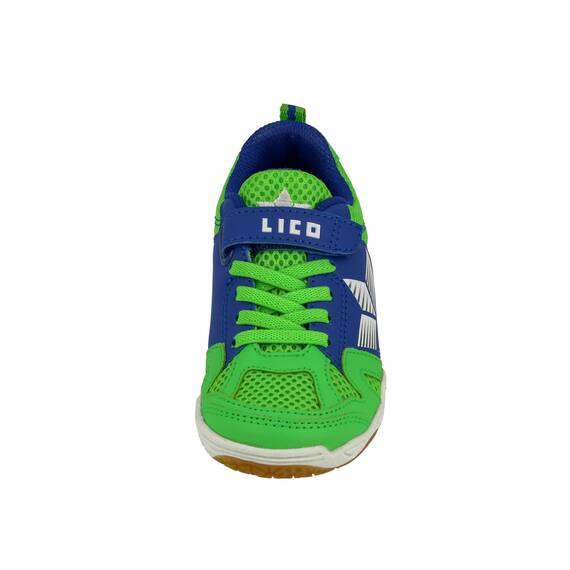 Lico Sport VS Unisex Kinder Hallenturnschuh, Grün/ Blau, 30 EU