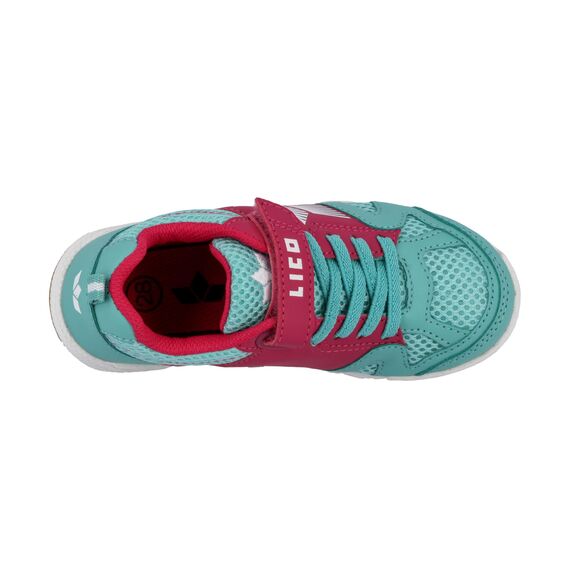 Lico Unisex Kinder Sport Vs Hallenturnschuhe, Türkis Pink Weiß, 30 EU