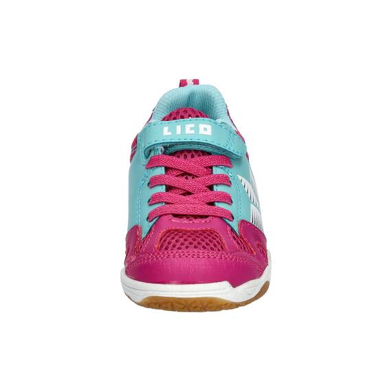 Lico Sport VS Unisex Kinder Hallenturnschuh, Pink/Türkis, 28 EU