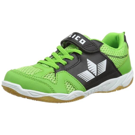 Lico Sport VS, Unisex-Kinder Hallenschuhe, Grün (Gruen/SCHWARZ/Weiss), 29 EU (11 Kinder UK)