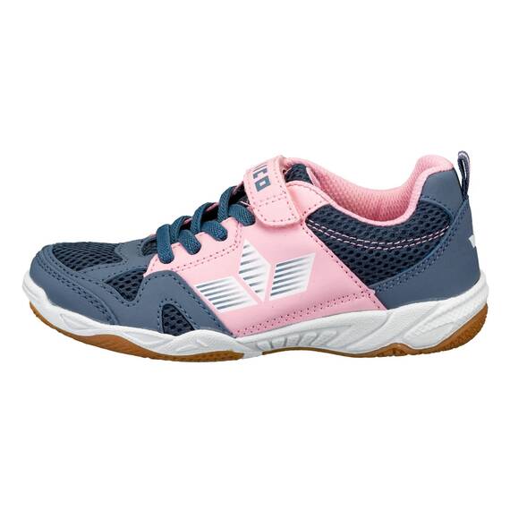 Lico Unisex Kinder Sport Vs Hallenturnschuhe, Grau Rosa, 32 EU