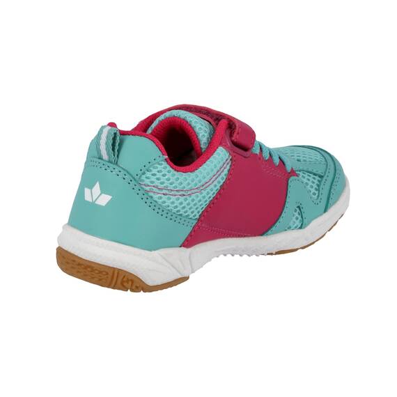 Lico Unisex Kinder Sport Vs Hallenturnschuhe, Türkis Pink Weiß, 33 EU