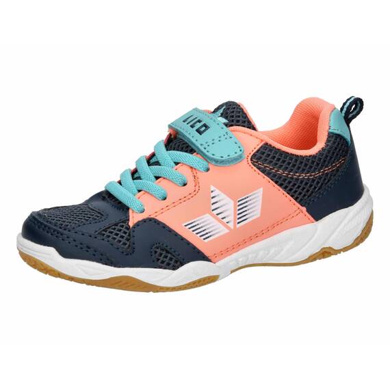 Lico Unisex Kinder Sport Vs Hallenturnschuhe, Marine Lachs Türkis, 32 EU