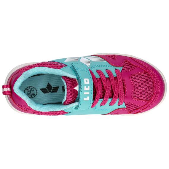 Lico Sport VS Unisex Kinder Hallenturnschuh, Pink/Türkis, 31 EU