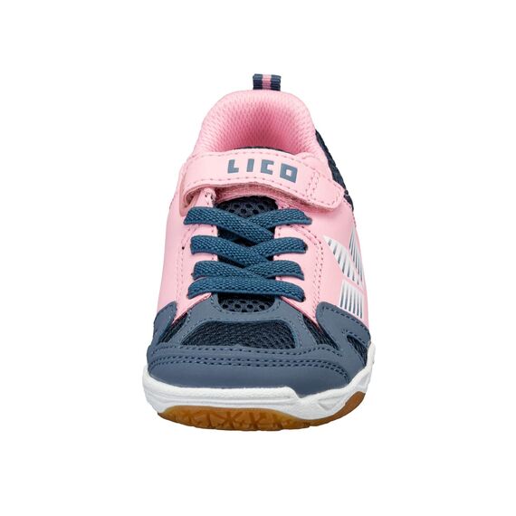 Lico Unisex Kinder Sport Vs Hallenturnschuhe, Grau Rosa, 35 EU