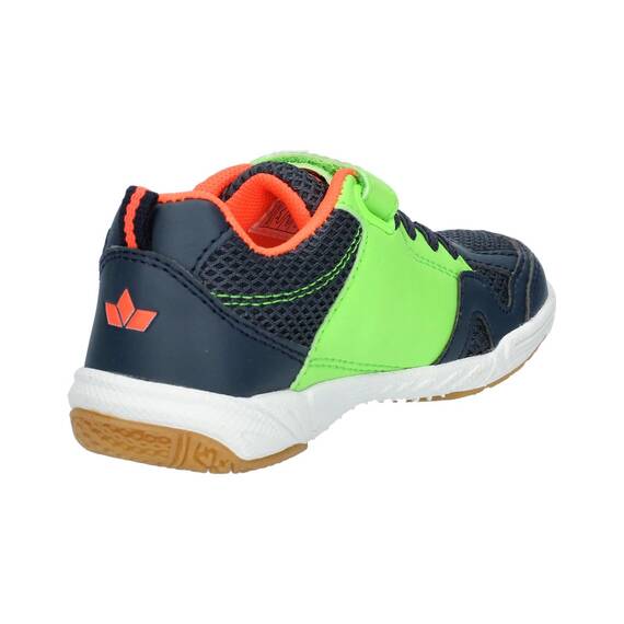 Lico Unisex Kinder Sport Vs Hallenturnschuhe, Marine Lemon Orange, 39 EU