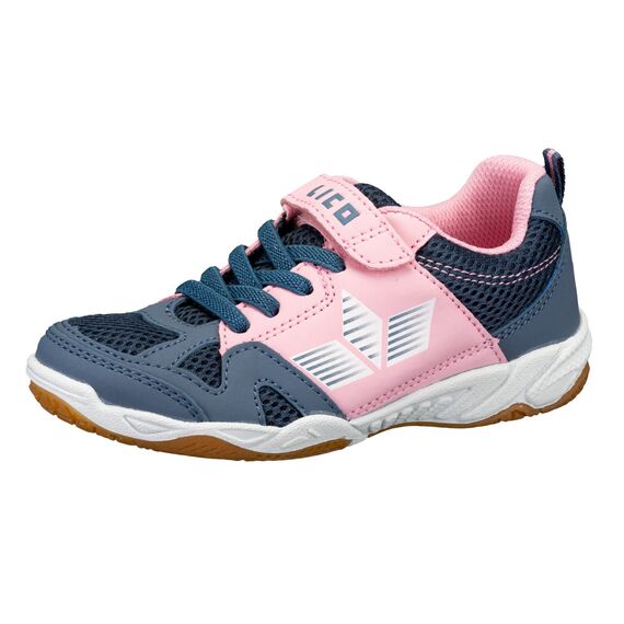 Lico Unisex Kinder Sport Vs Hallenturnschuhe, Grau Rosa, 35 EU