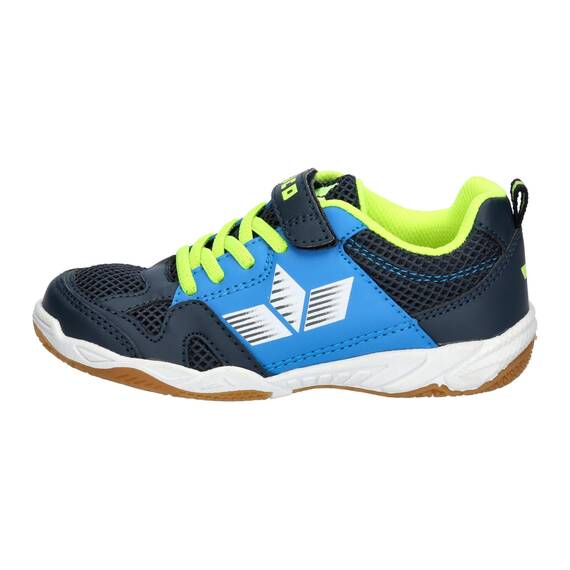 Lico Sport VS Unisex Kinder Hallenturnschuh, Marine/Blau/Lemon, 37 EU