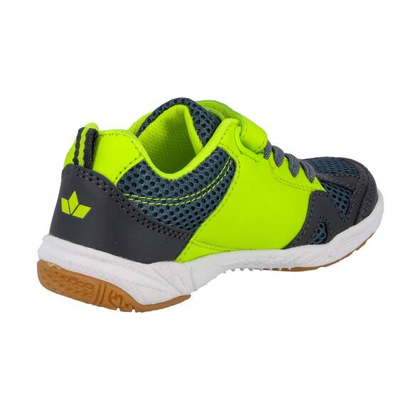 Lico Sport VS Unisex Kinder Hallenturnschuh, Anthrazit/ Lemon, 37 EU
