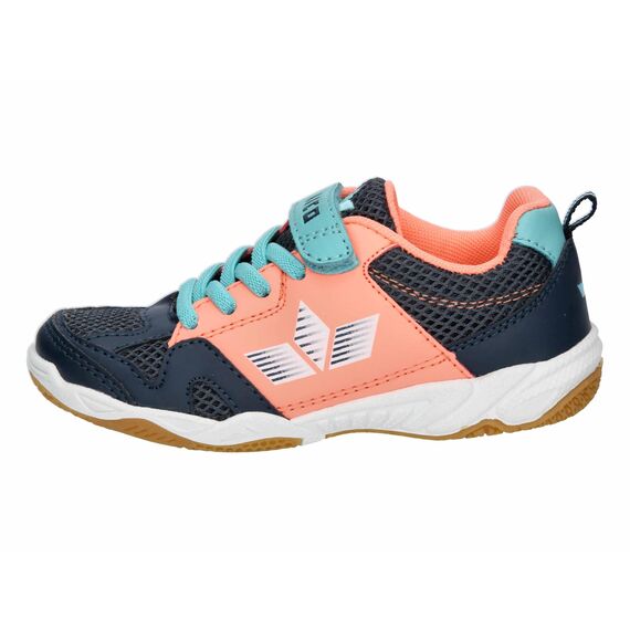 Lico Unisex Kinder Sport Vs Hallenturnschuhe, Marine Lachs Türkis, 38 EU