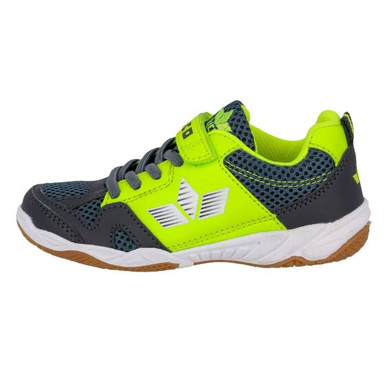 Lico Sport VS Unisex Kinder Hallenturnschuh, Anthrazit/ Lemon, 37 EU