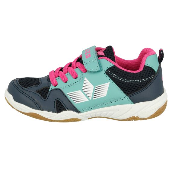 Lico Unisex Kinder Sport Vs Hallenturnschuhe, Marine Türkis Pink, 38 EU
