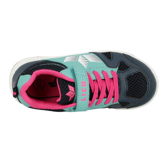 Lico Unisex Kinder Sport Vs Hallenturnschuhe, Marine Türkis Pink, 38 EU
