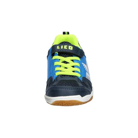 Lico Sport VS Unisex Kinder Hallenturnschuh, Marine/Blau/Lemon, 39 EU