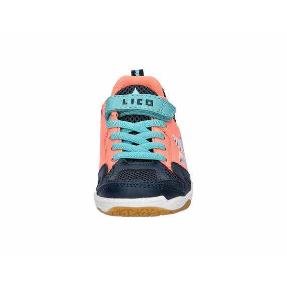 Lico Unisex Kinder Sport Vs Hallenturnschuhe, Marine Lachs Türkis, 41 EU