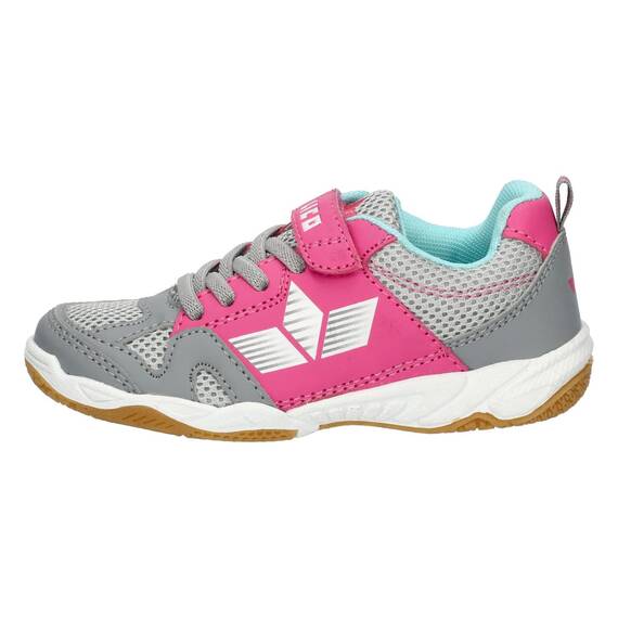 Lico Unisex Kinder Sport Vs Hallenturnschuhe, Grau Pink, 40 EU
