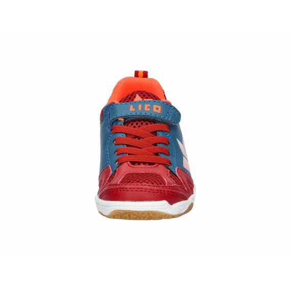 Lico Unisex Kinder Sport Vs Hallenturnschuhe, Rot Petrol Orange, 40 EU