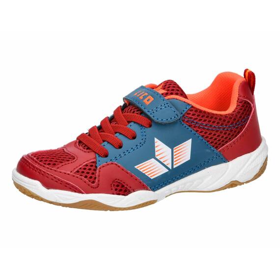 Lico Unisex Kinder Sport Vs Hallenturnschuhe, Rot Petrol Orange, 41 EU