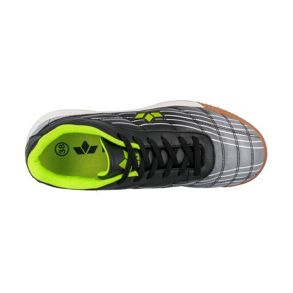Lico Rockfield Herren Hallenturnschuh, Schwarz/ Grau/ Lemon, 46 EU