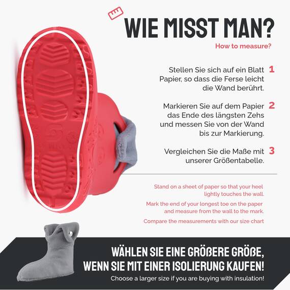 Ladeheid EVA Kinder Jungen Mädchen Gummistiefel Regenschuhe gefüttert Regenstiefel Gummischuhe LA-CA-04 (Koralle/Grau, 22/23 EU)