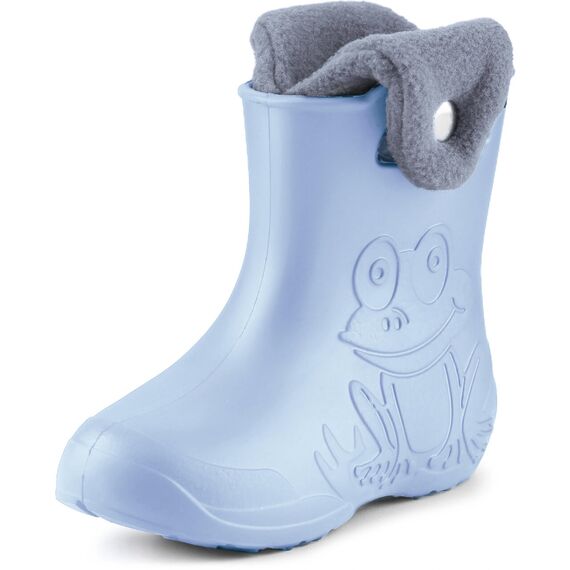 Ladeheid EVA Kinder Jungen Mädchen Gummistiefel Regenschuhe gefüttert Regenstiefel Gummischuhe LA-CA-04 (Hellblau, 32/33 EU)
