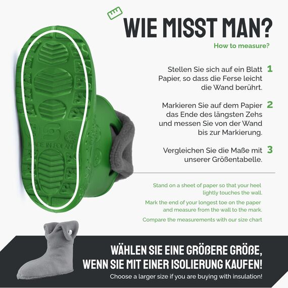 Ladeheid EVA Kinder Jungen Mädchen Gummistiefel Regenschuhe gefüttert Regenstiefel Gummischuhe LA-CA-04 (Smaragdgrün/Grau, 30/31 EU)